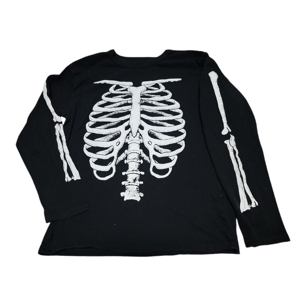 Children's Place Long Sleeve Skeleton Shirt M 7/8